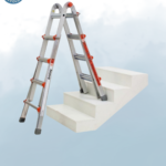 Aluminium cantilever staircase ladder for safe access on stairs and uneven surfaces in UAE