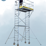 Aluminium cantilever scaffolding system for overhanging access and facade work in UAE construction projects