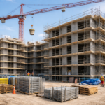 Scaffolding systems used in construction industry for high-rise and building projects in UAE