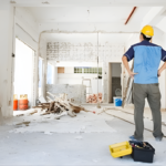 Scaffolding solutions for building maintenance including cleaning, repair, and facade work in UAE