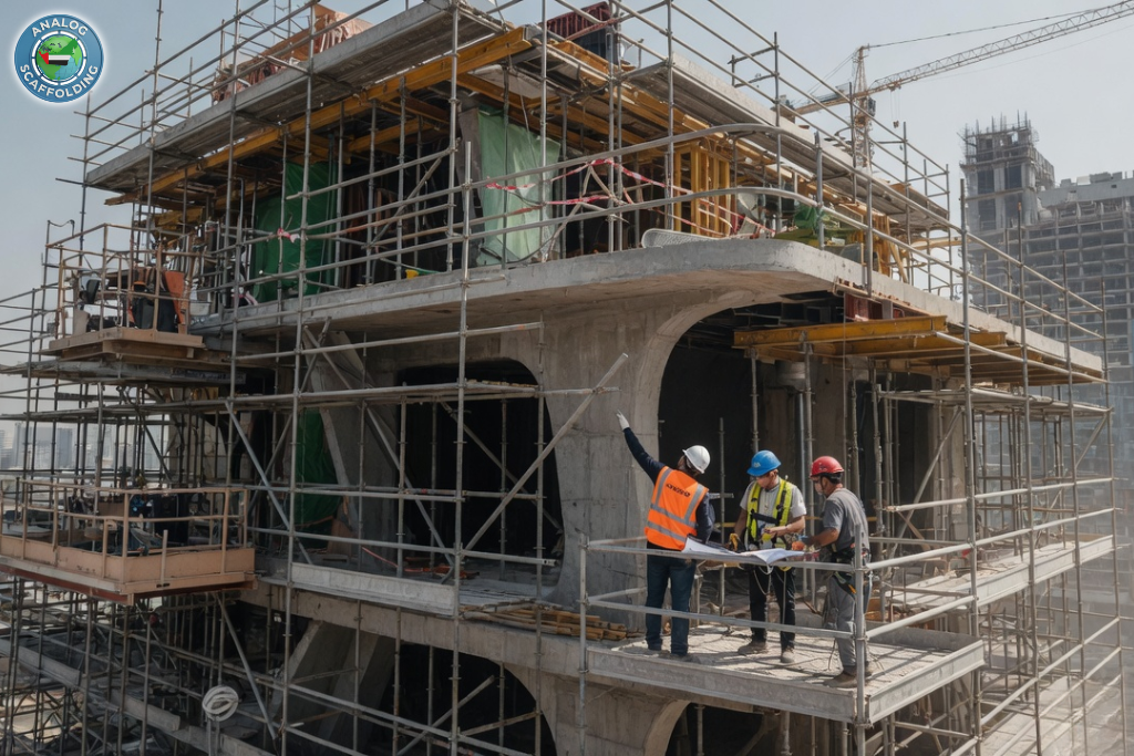 Engineered custom scaffolding solutions for complex and restricted access projects in UAE