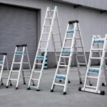 Aluminium ladder for construction, maintenance, and industrial use in UAE