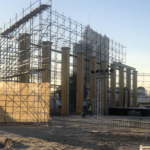 Steel scaffolding rental system for heavy-duty construction and industrial projects in UAE