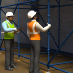 Construction risk assessment and scaffolding inspection process with safety checklist in UAE